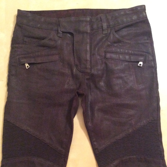 burgundy denim jeans